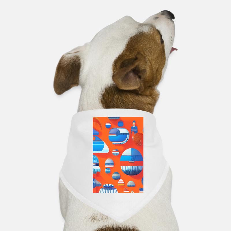 Art abstrait Bandana pour chien