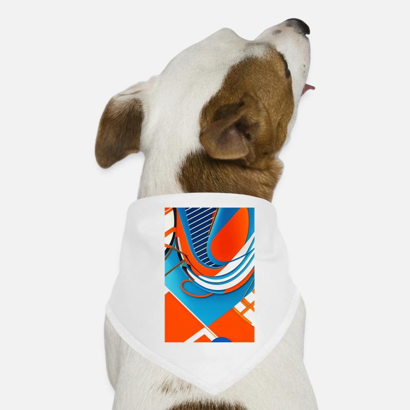 Art abstrait Bandana pour chien