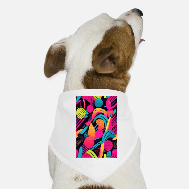Modèle abstrait moderne Bandana pour chien