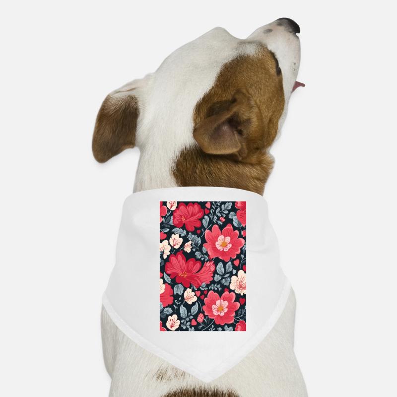 Blumen Muster Hunde-Bandana