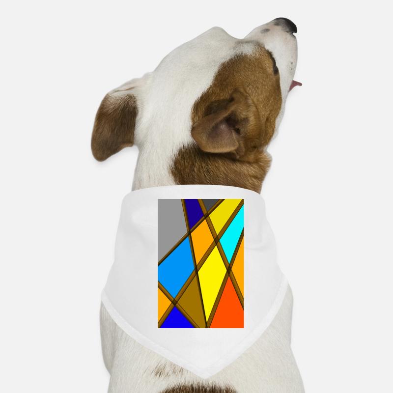 Art abstrait coloré Bandana pour chien
