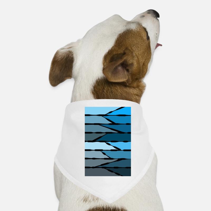 Abstract Blue Dog Bandana