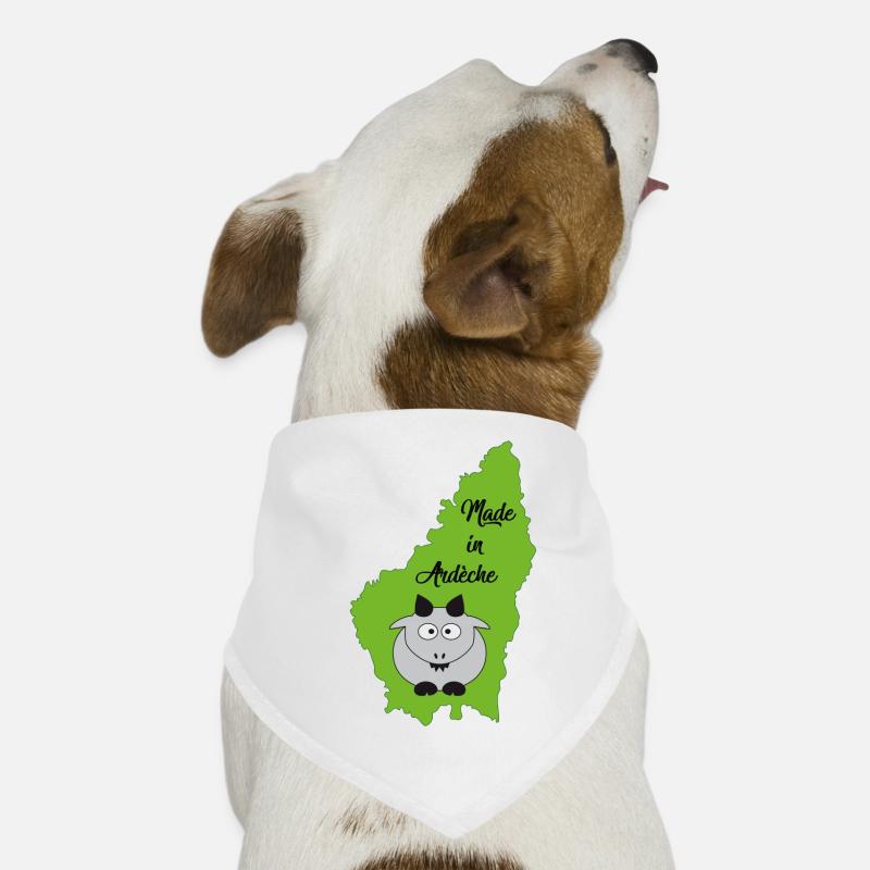 Made in Ardèche tracé dépt Bandana pour chien