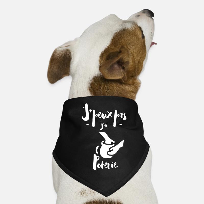 I Can't I Have Pottery Dog Bandana