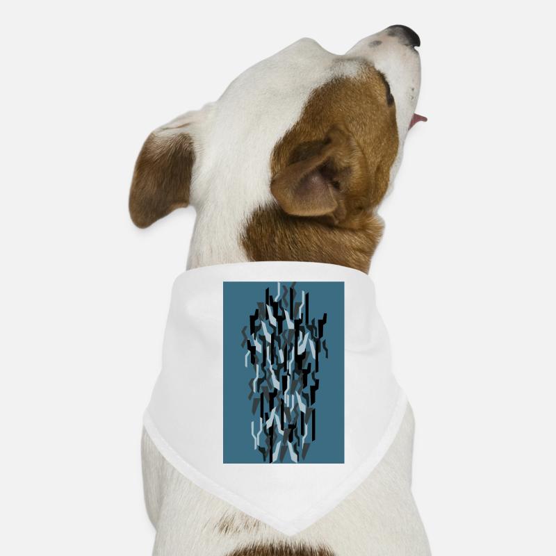 Camouflage Art Blue Gaming Dog Bandana