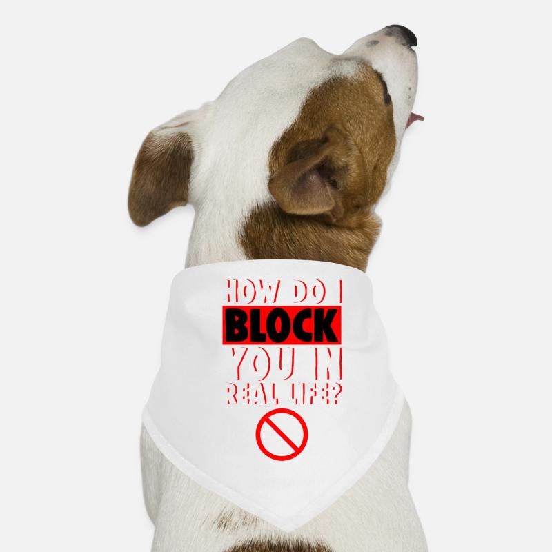 Comment puis-je vous bloquer dans la vraie vie 4 Bandana pour chien