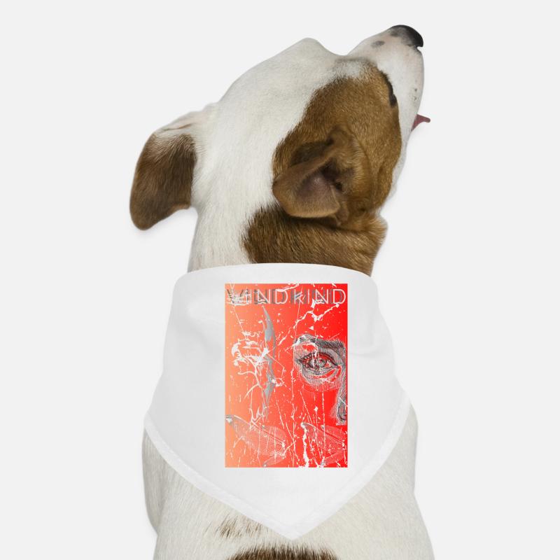 Surreal orange Dog Bandana
