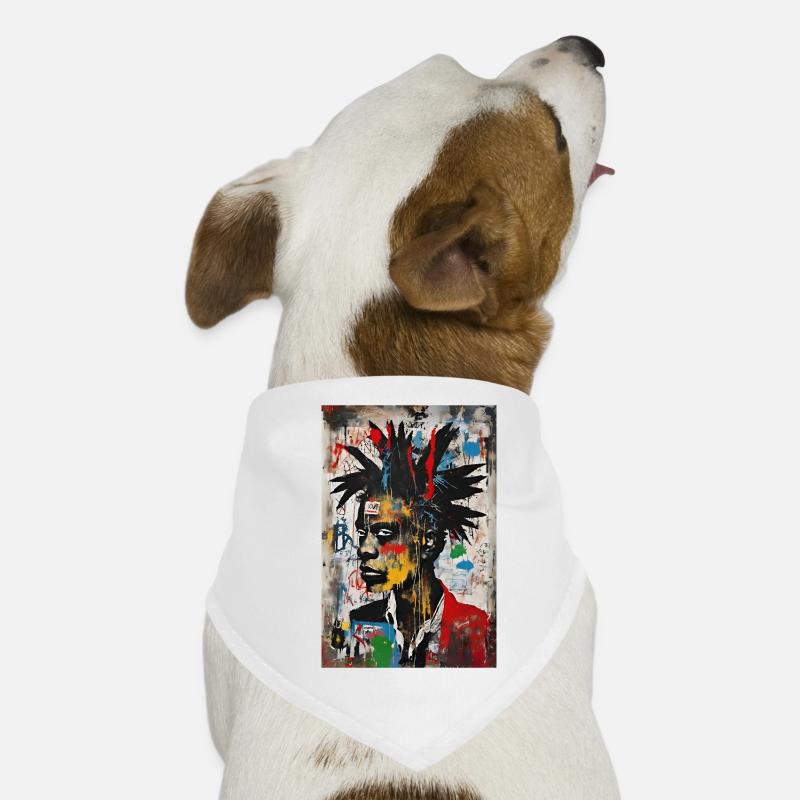 Portrait Urbain - Explosion de Couleurs Bandana pour chien