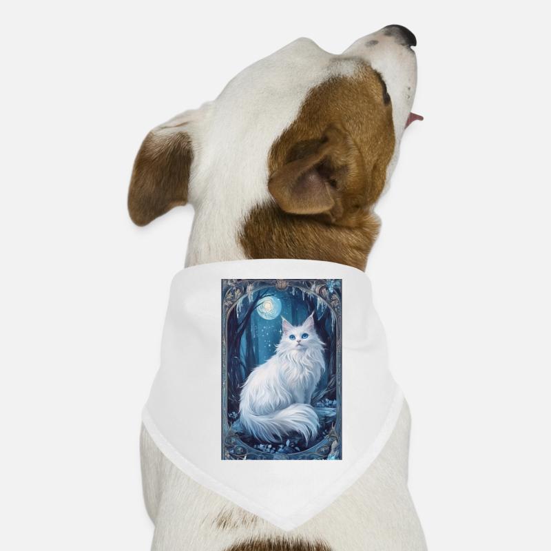 Cloudtail Cloud Tail Beautiful White Cat Winter Dog Bandana