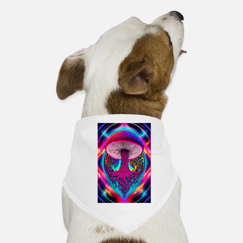 Champignon psychédélique Bandana pour chien