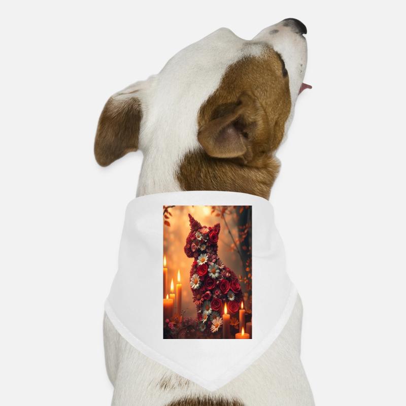 Fleurs Chat Bandana pour chien