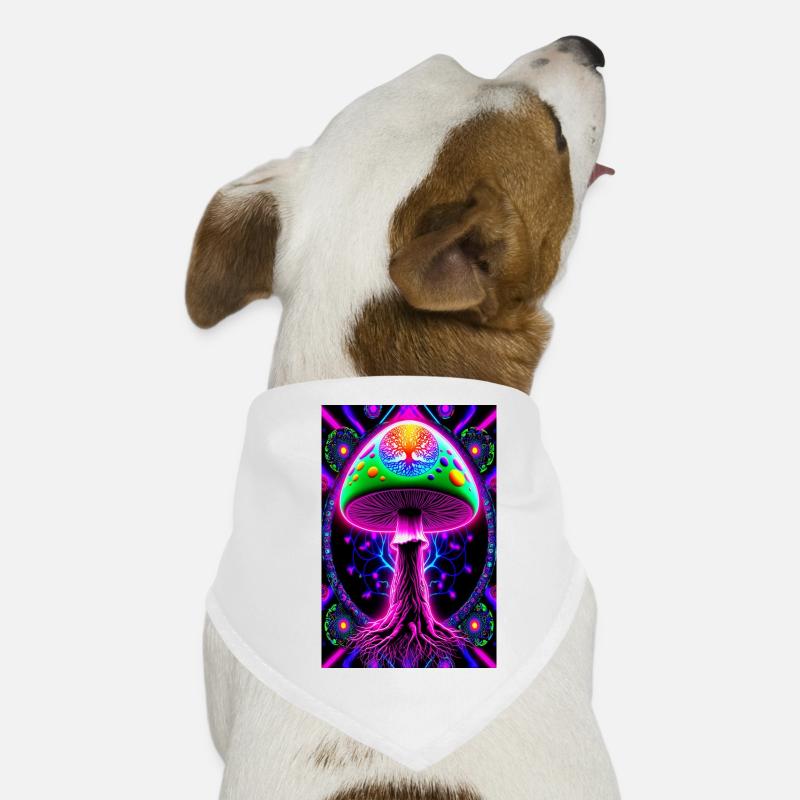 Psychedelic Mushroom Dog Bandana