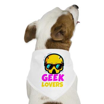 Geek-Liebhaber - Hunde-Bandana - Weiß - Vorne