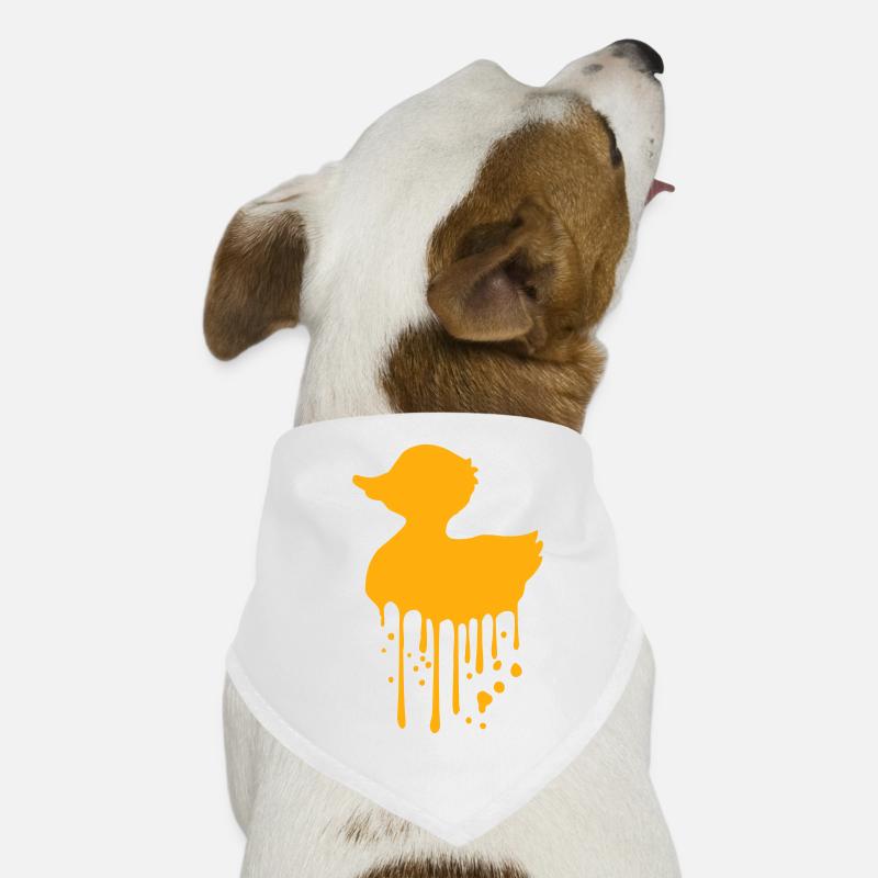 canard en caoutchouc canard en caoutchouc goutte d’eau graffiti fun Bandana pour chien