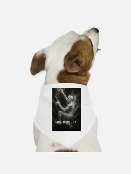 Encore un essai. - Bandana pour chien - blanc - Devant