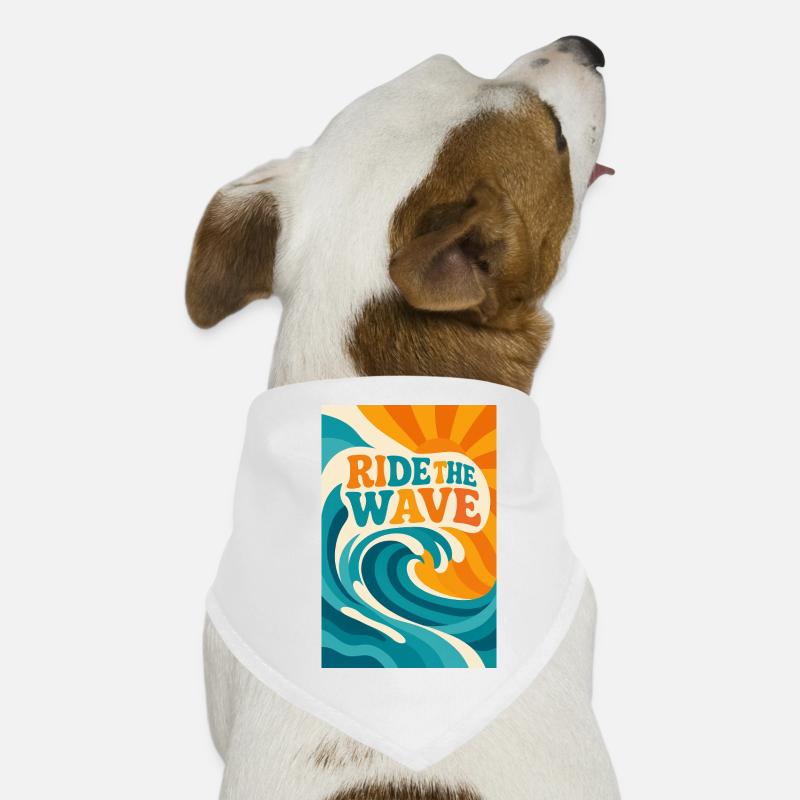 Ride the wave Bandana pour chien