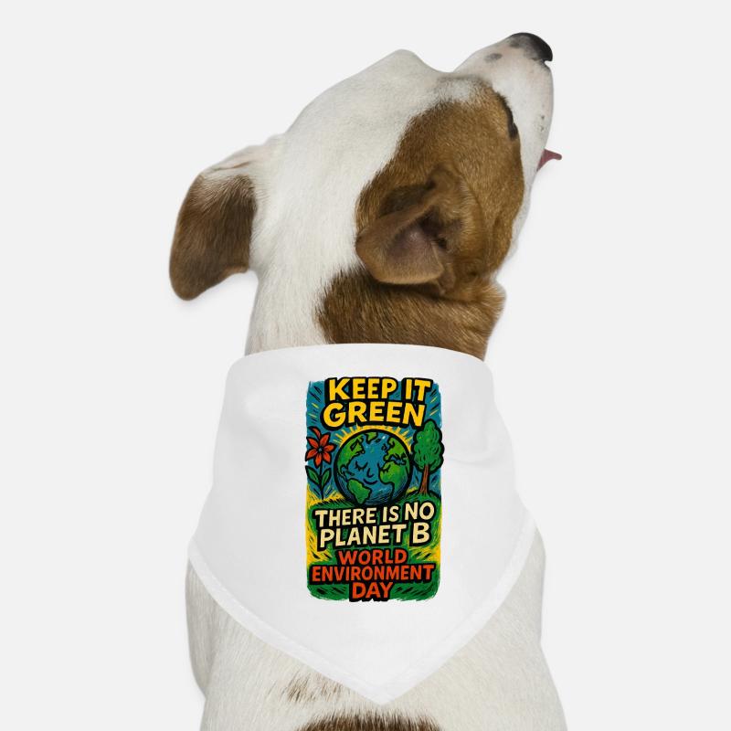Erdbewusstsein Earth Day Design Hunde-Bandana