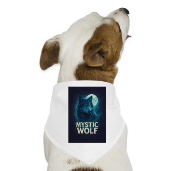 Mystic Wolf - Hunde-Bandana - Weiß - Vorne