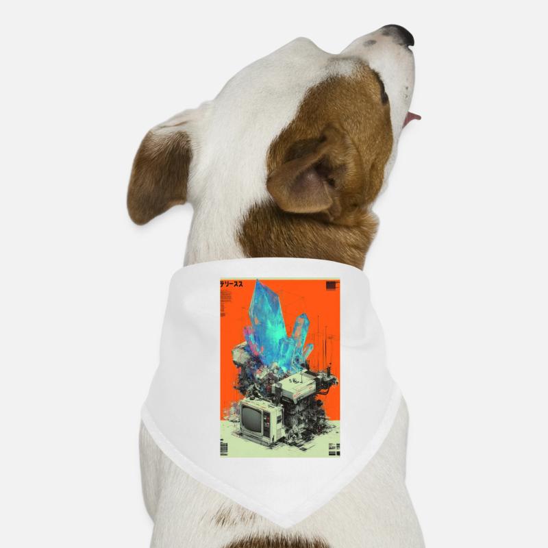 Fusion de cristaux Retro Tech Bandana pour chien