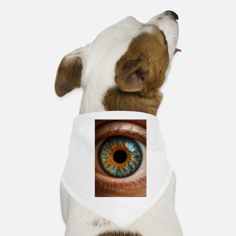 Iris bleu feu Gros plan Bandana pour chien