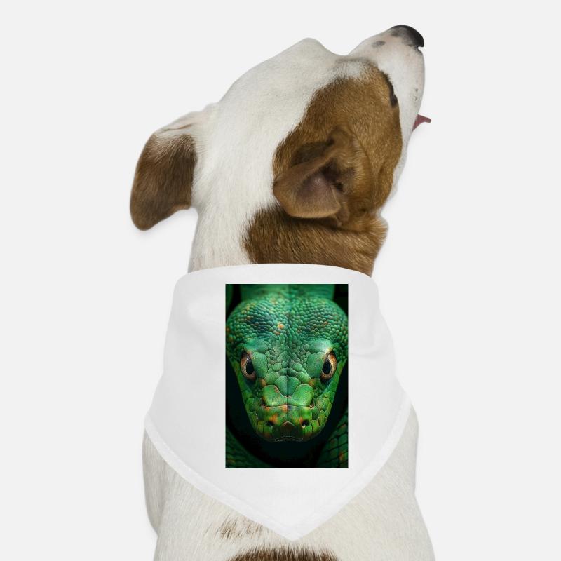 Regard de serpent vert hypnotique Bandana pour chien