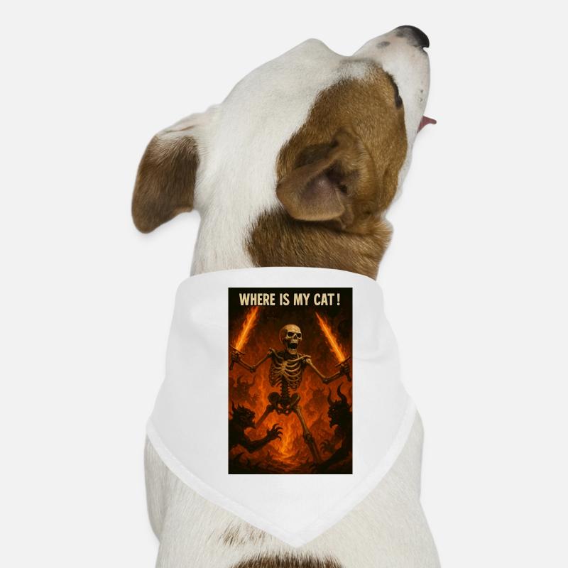 Où est mon chat ! Bandana pour chien