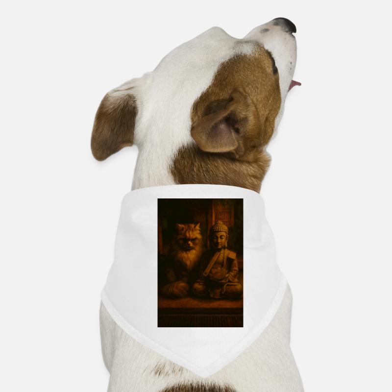 Chat Bouddha Bandana pour chien