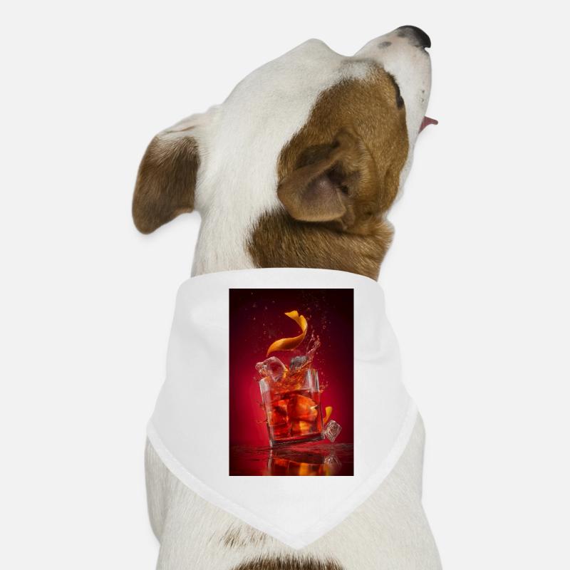 Cocktail Negroni éclaboussant Bandana pour chien