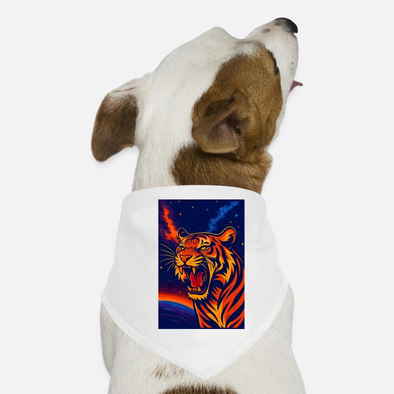 Conception de la nébuleuse du Tigre céleste, Amour des tigres Bandana pour chien