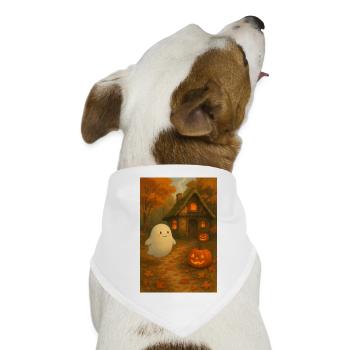 Geist im Herbst Wald - Hunde-Bandana - Weiß - Vorne