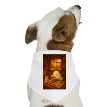 Geist Herbst Cozy Halloween - Hunde-Bandana - Weiß - Vorne