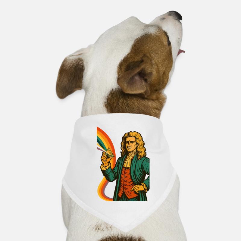 Psychedelische Kunst Big Count - Hunde-Bandana - Weiß