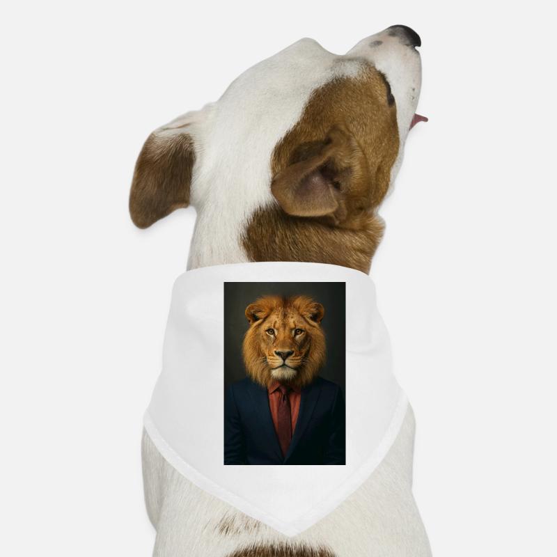 Lion in a suit Dog Bandana