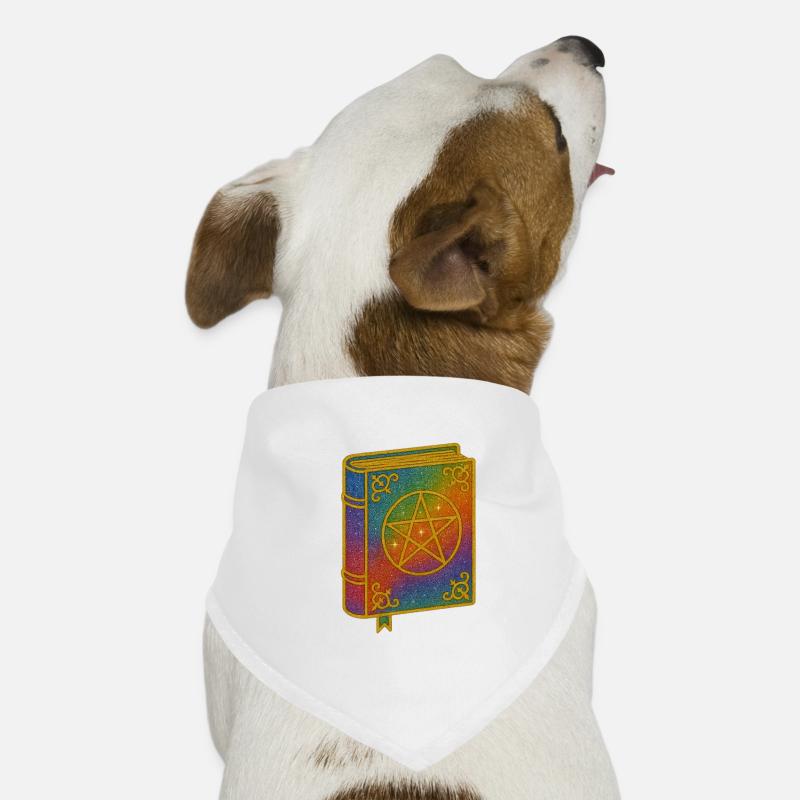 Hexenbuch | Sternenbuch mit Pentagramm Hunde-Bandana