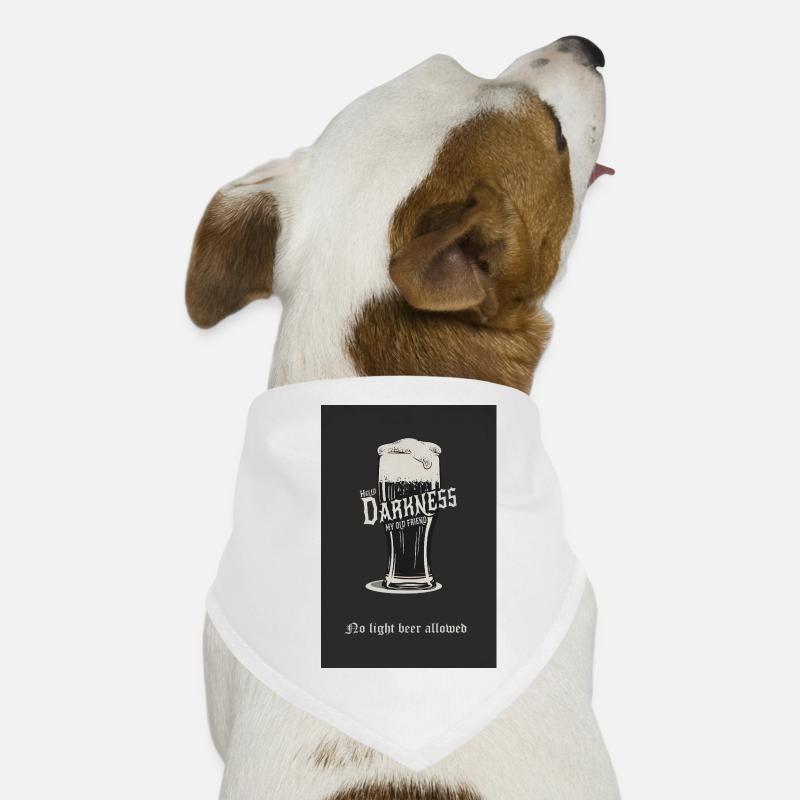 No Light Beer Allowed – Dunkles Bier Design Hunde-Bandana
