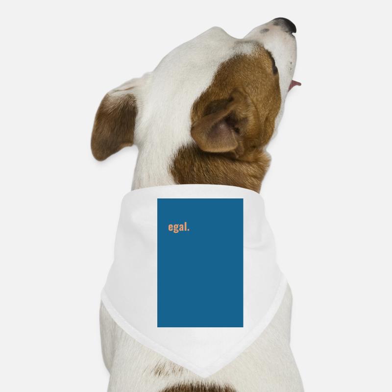 All the same. Blue-Peach Minimalism Dog Bandana