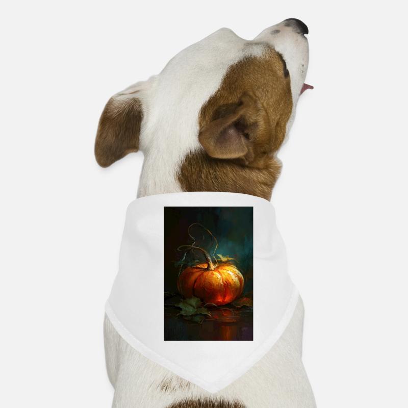 Éclat de citrouille d’automne Bandana pour chien