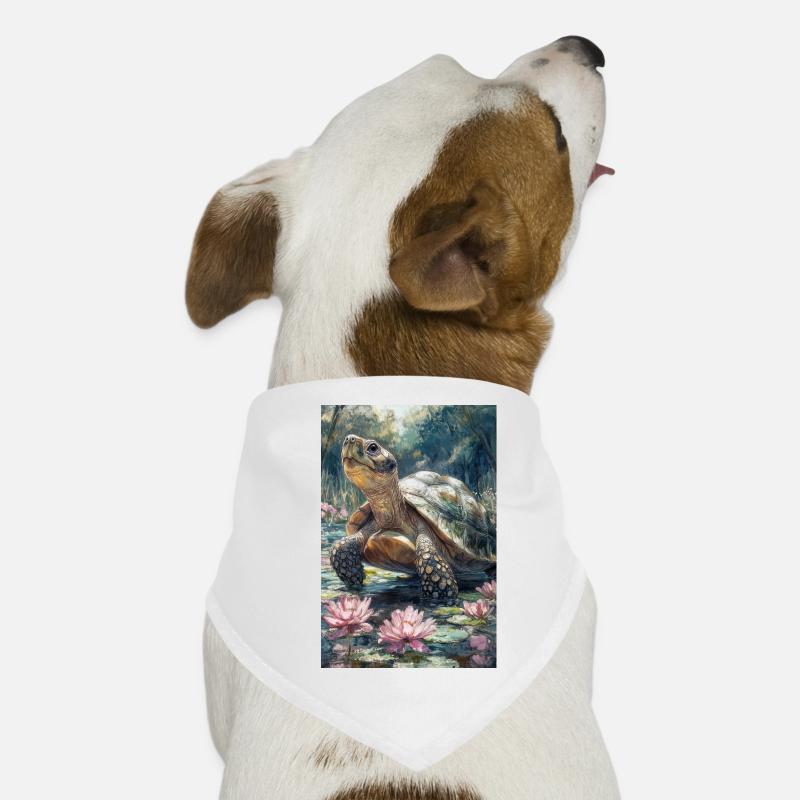 Illustration einer Schildkröte Hunde-Bandana