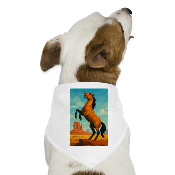 Polynature Wildpferd - Hunde-Bandana - Weiß - Vorne