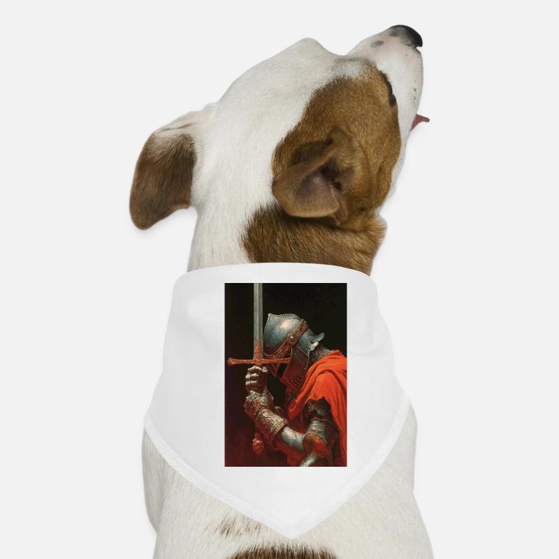 Medieval Knight with Sword Dog Bandana