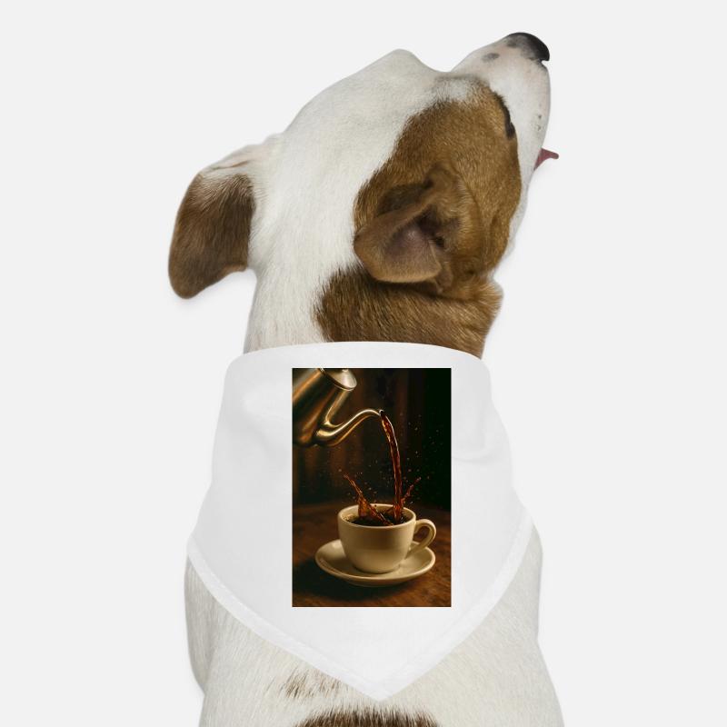 Coffee Porcelain Flow Dog Bandana