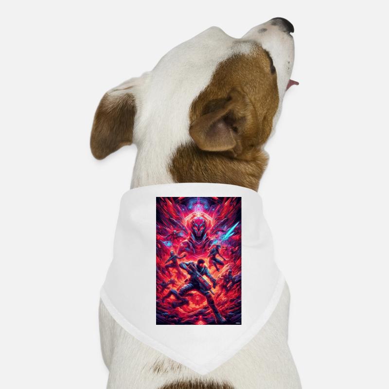 Neon Space Battlefront Dog Bandana