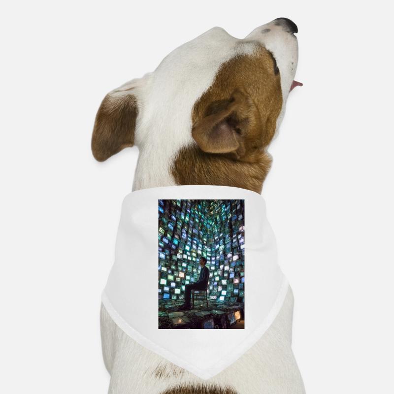Neon Echo Chamber Dog Bandana