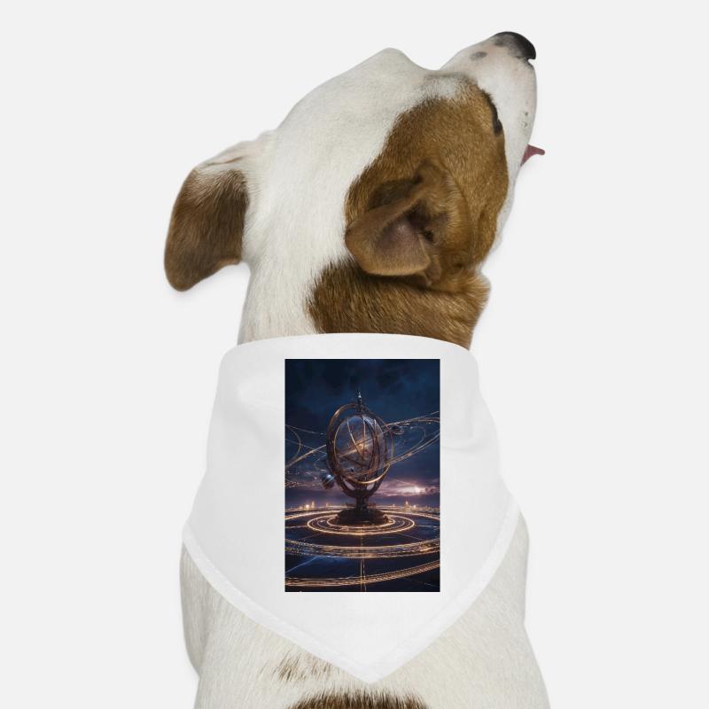 Luminous Armillary Orbit Dog Bandana