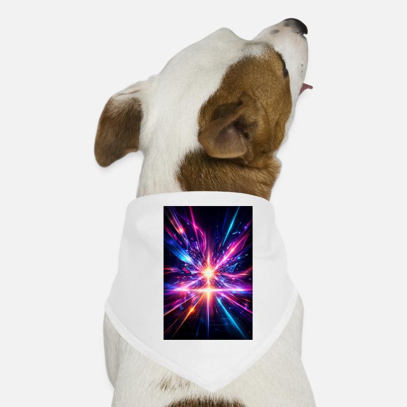 Explosion des Rayons Néon Bandana pour chien