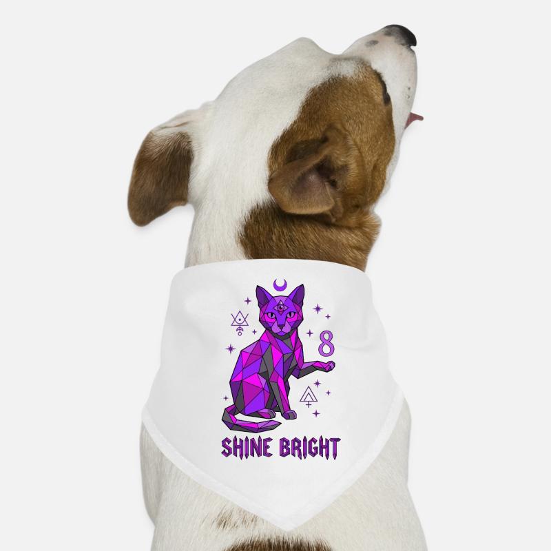 8e anniversaire Chat Mystique Bandana pour chien