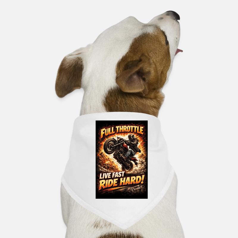 Full throttle: Motorcycle Fire Dog Bandana