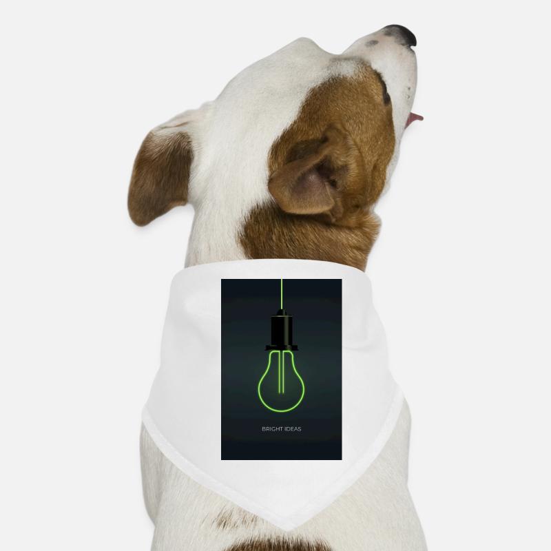 Bright Ideas – Neon Light Bulb Design Dog Bandana