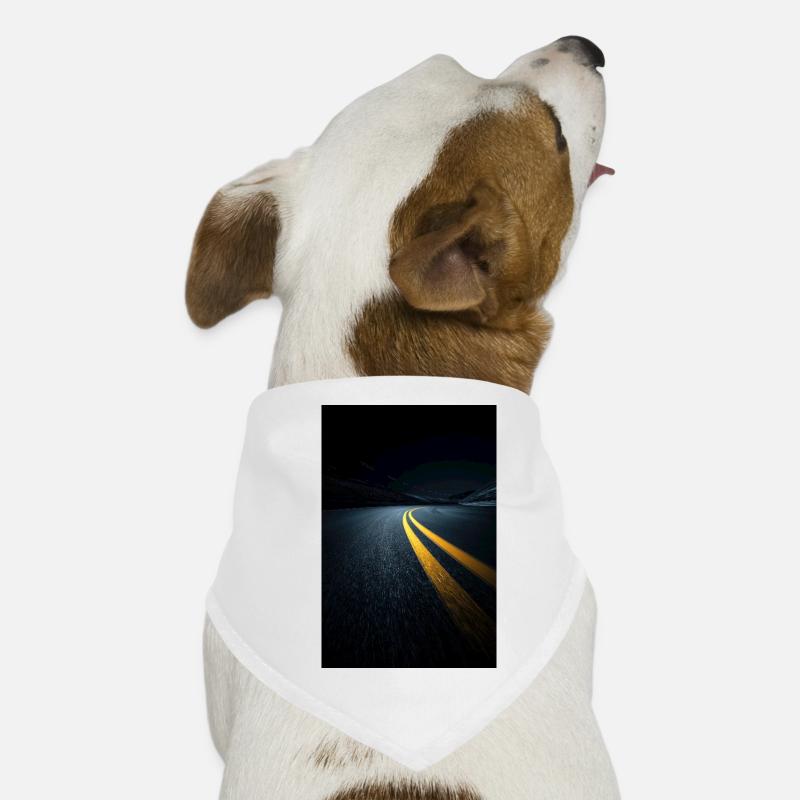 Midnight Highway Perspective Dog Bandana