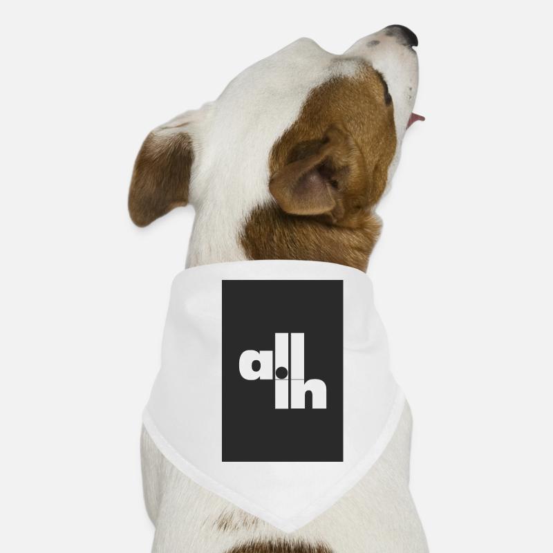 Déclaration de poker Typographie minimale Bandana pour chien